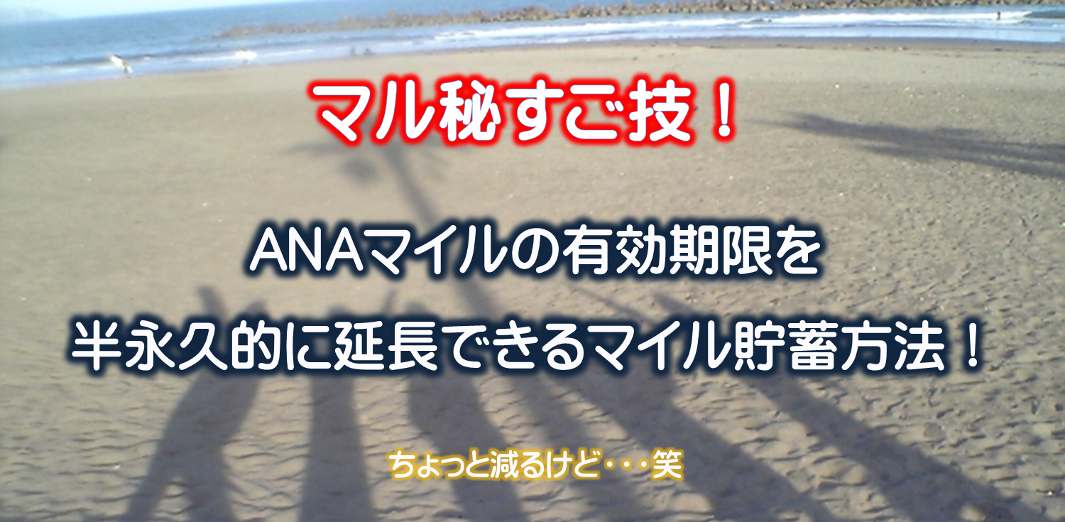 【極秘裏技】ANAマイルの有効期限を半永久的に延長できるマイル貯蓄方法!「メトポ逆ルート」