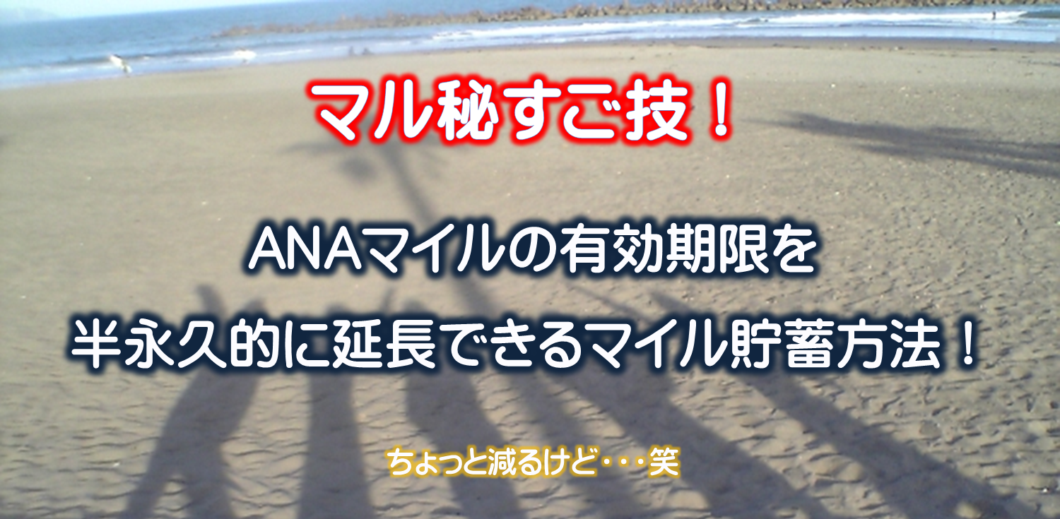 【極秘裏技】ANAマイルの有効期限を半永久的に延長できるマイル貯蓄方法！「メトポ逆ルート」