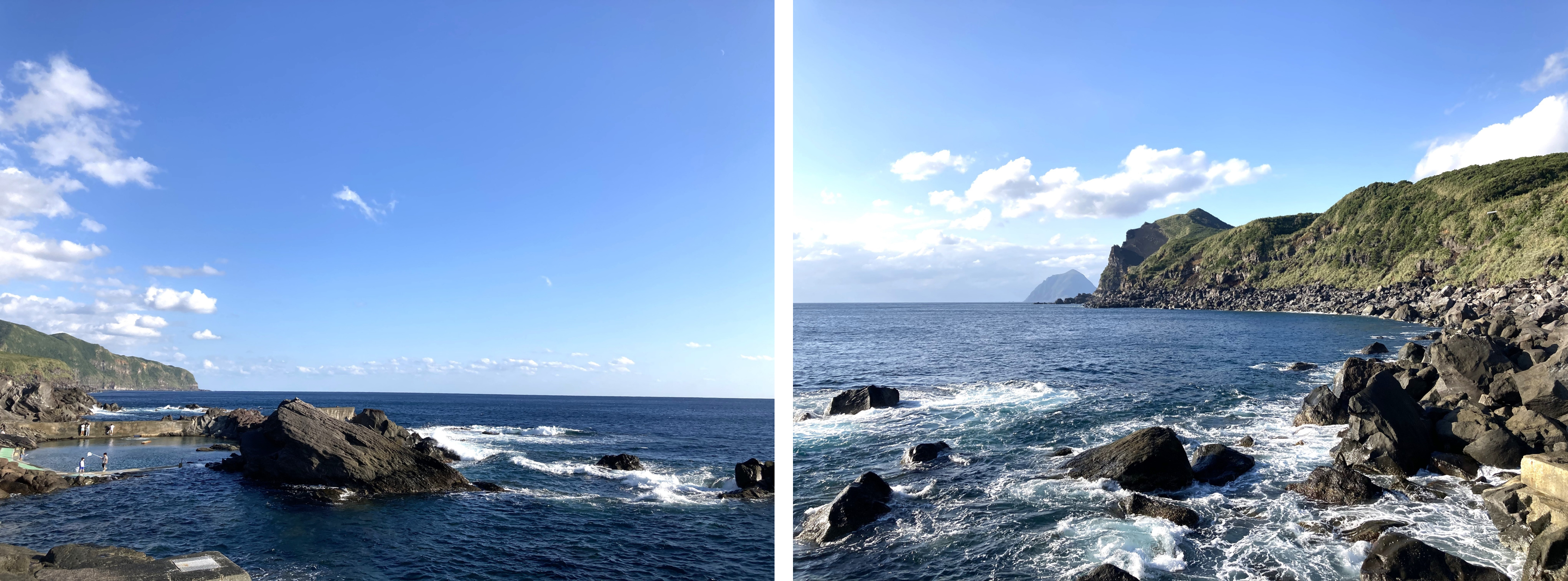 乙千代ヶ浜(おっちょがはま)タイドプールが人気の海水浴場:八丈一周道路(大通りの都道)から海に向かって、【あっち】【こっち】【うみ】などと書かれた、手書きの看板を頼りに道路を下りて行くと、乙千代ヶ浜海水浴場に到着します。最寄りのバス停から徒歩20分と距離がありますので、海にはタクシーやレンタカーでの来場がお薦めです。人工的に囲われたタイドプールには、小魚がたくさん泳いでいて観察するのも楽しいです。ダイビングや海水浴には、左奥から海にエントリーできますが、沖には出ないように十分ご注意ください。乙千代ヶ浜には、自動販売機や売店などがないため、事前に飲料等を購入しておくことをお薦めしています。海を見下ろす位置に2箇所、BBQを楽しめる東屋設備があります。事前の予約制となっていますので、海水浴と合わせて東屋をご利用される方は、必ず届出を行ってください。子供たちに大人気 夏季限定の海水プール:乙千代ヶ浜の海には、毎年夏季期間(7/中~8/末)限定で子供たちが楽しめる「海水プール」がオープンします。13~16時オープンが通例ですが、海況状況やお盆時期には、お休みや時間変更となることもあります。ツイッター等で海水浴情報を確認の上、ご来場ください。夏季期間中(7月中旬~9月下旬)は、島内5箇所の海水浴場について”旗の色”による海水浴情報を毎朝発信しています。強風、波浪の高いとき、白波が立っている海は大変危険です。むやみに近づかないよう、ご注意ください。毎朝、八丈島観光協会のツイッターにて情報が更新されています。こちらで情報を確認の上、海水浴をお楽しみください。尚、海況は刻々と変化しますので最終的には現地でご確認をお願いいたします。データ:乙千代海水浴場、アクセス:八丈島空港から車で約25分/底土港から車で約30分、設備、トイレ、シャワー、駐車場、BBQ場2箇所あり※事前要予約、バス停:【富次朗商店】徒歩20分、海水浴情報、7月中旬~9月下旬、旗による海況案内あり