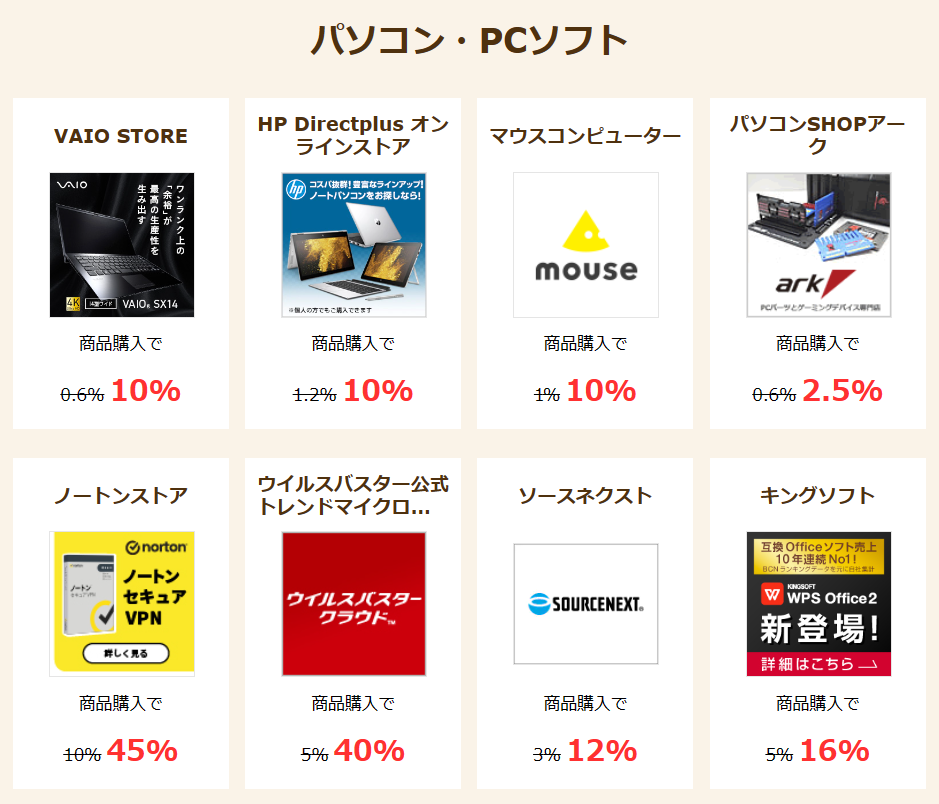 ハピタスのお買い物で絶対に損しない3日間!毎月23日、24日、25日はハピタスの「ニコニコセール」を利用してポイントを大量にゲットしましょう!毎月3日間だけのハピタス本気のポイント大還元セールです。旅行・宿泊、ファッション、コスメ・ビューティ、パソコン・PCソフト、生活雑貨・インテリア、フード・ドリンク、その他、通常の数倍お得なポイント還元率で大チャンスです!